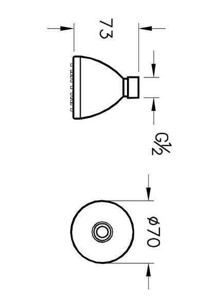 Solo C Duş Başlığı A45635 Krom modelleri
