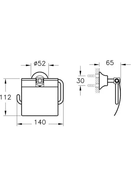Juno Classic A44422 Tuvalet Kağıtlığı, Krom modelleri