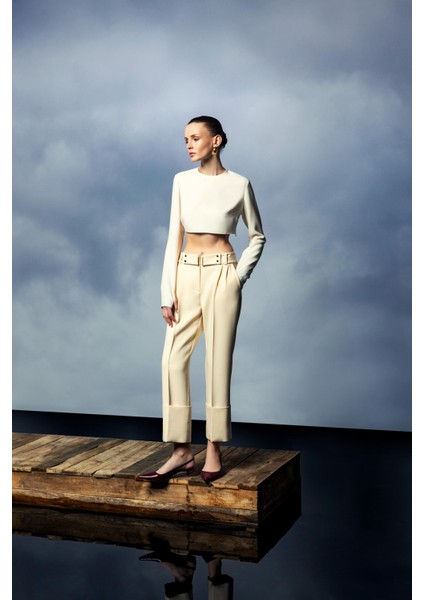 Paça Katlamalı Pantolon 26W20807 indirimleri