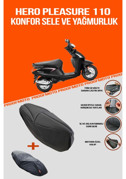 HERO PLEASURE 110 Konfor Sele ve Yağmurluk Kılıf
