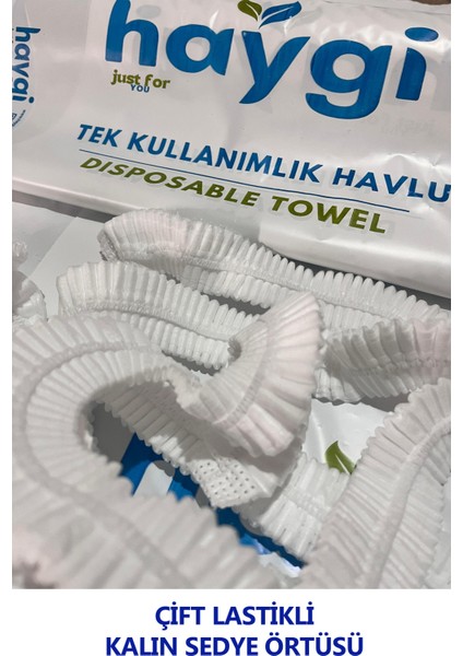 Tek Kullanımlık Lastikli Sedye Örtüsü Şezlong Örtüsü Hijyenik Yatak Koruyucu 80X230 cm 50 Adet modelleri