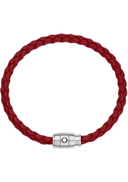 Meisterstück Steel 3-Ring Kızıl Deri Bileklik 134064 fiyatları