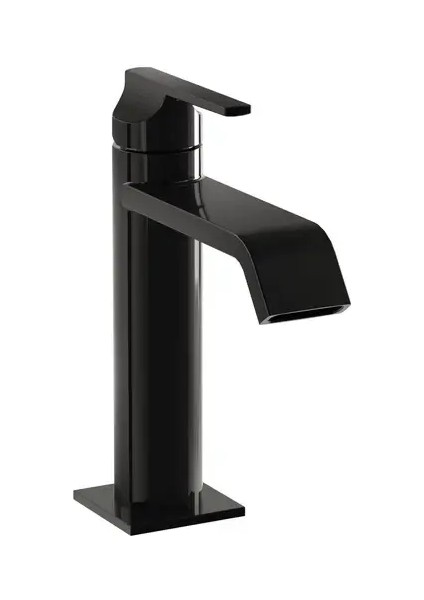 Suit A4281639 Lavabo Bataryası, Üstten Kumandalı, Parlak Siyah