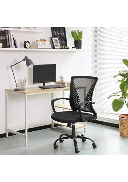 Ofis, 360 Döner, Sallanma Fonksiyonlu, Nefes Alabilir, Ofis, Çalışma Odası, 120 Kg'a Kadar Taşıyabilir, Siyah, OBN22BK modelleri