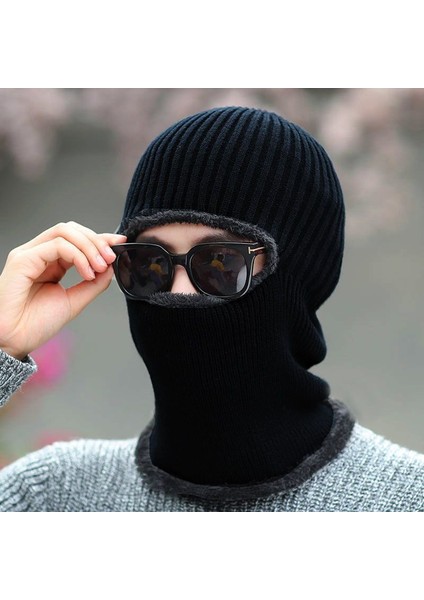 Erkek Kış Tek Parça Örme Şapka (Yurt Dışından)