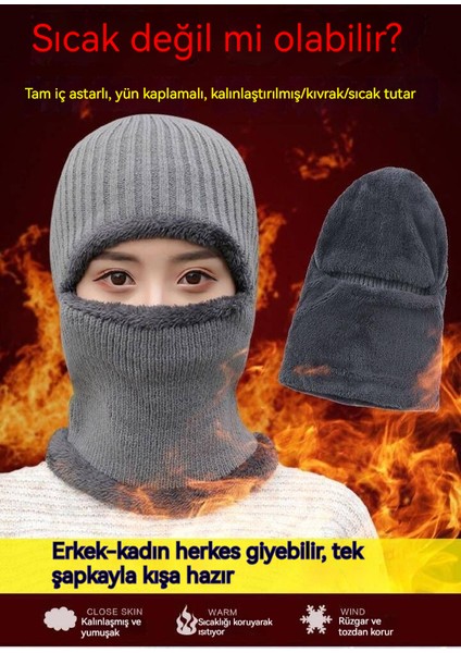 Erkek Kış Tek Parça Örme Şapka (Yurt Dışından) fiyatları