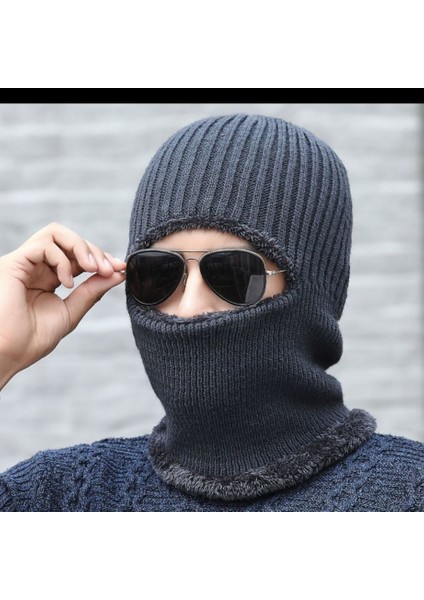Erkek Kış Tek Parça Örme Şapka (Yurt Dışından)