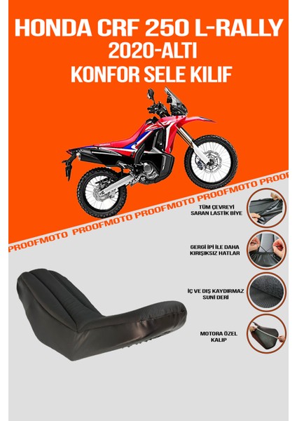 HONDA CRF 250 L & 250 Rally (2022-ALTI) Konfor Sele Kılıfı