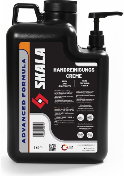 Sanayi Tipi El Temizleme Kremi Pompalı (Kumlu) 5 kg