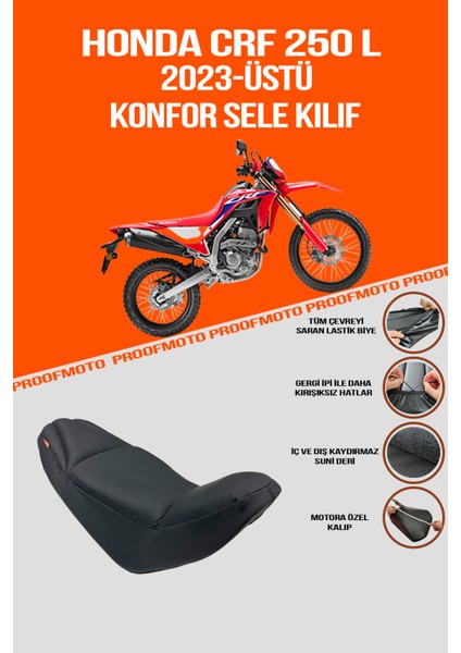 HONDA CRF 250 L (2023 - Üstü) Konfor Sele Kılıf