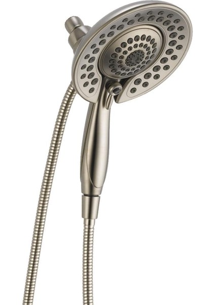 5-Spray -Clean IN2ITION 2'si 1 Arada Hortumlu Çift El Tipi Duş Başlığı, Paslanmaz 58569-SS-PK