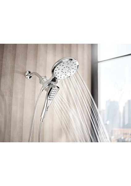 220C3 Verso Sekiz Fonksiyonlu 17,78 cm Çaplı Sprey Başlığı, El Duşu, Krom modelleri