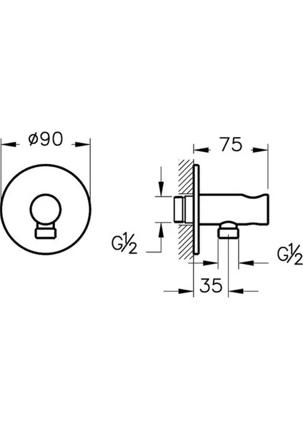 Ankastre El Duşu Çıkışı A4262523 Altın fırsatları