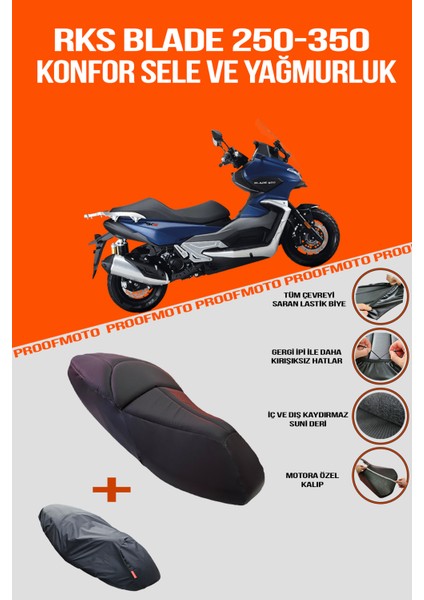 RKS BLADE 250 & 350 Konfor Sele ve Yağmurluk Kılıf