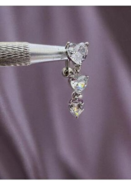 Cerrahi Çelik Zirkon Taşlı Göbek Piercingi 316L Kadınlar İçin Şık Tasarım fırsatları