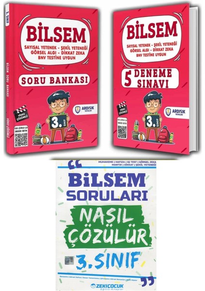 3. Sınıf Bilsem Soru Bankası Deneme Bilsem Nasıl Çözülür Set