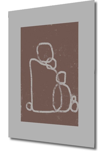 Dekoratif Ahşap Dikdörtgen Tablo Anne ve Çocuk fiyatları