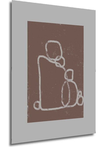 Dekoratif Ahşap Dikdörtgen Tablo Anne ve Çocuk modelleri