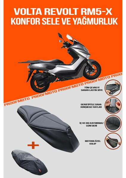 VOLTA RM5-X Konfor Sele ve Yağmurluk Kılıf