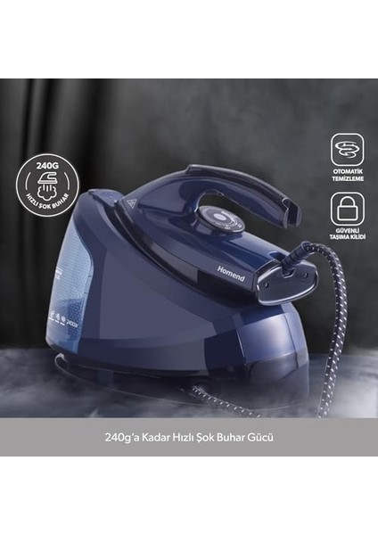 Steamwork 1168H Buhar Kazanlı Ütü Lacivert modelleri