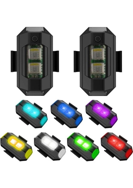 Çarpışma Önleyici Aydınlatma, Dron, Flaş, Gece Uçuşu, Uçuş, Uçuş, Uçuş, Uçuş, Uçuş, Uçuş, Çok Amaçlı, Rc Araba Motosiklet El, Dış Mekan Bisiklet Sporu, Uyarı Lambası, 7 Renk