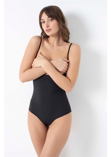 Mikro Kumaş Göğüs Altı Yapıştırma Paçaları Silikon Bantlı Alttan Kancalı Sıkı Badi Siyah Korse modelleri