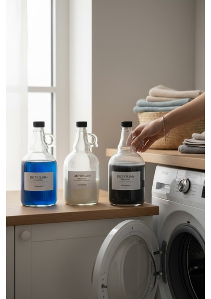 3'lü Sıvı Deterjan Seti 1000 ml Siyah Kapak (Beyazlar-Renkliler-Siyahlar) modelleri
