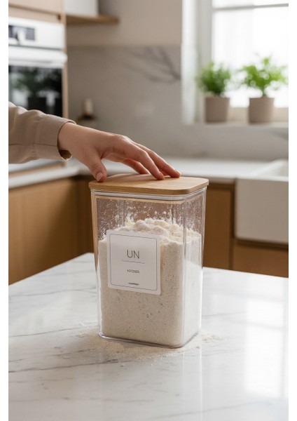 Ahşap Kapaklı Dekoratif Un Kavanozu/Kutusu fiyatları