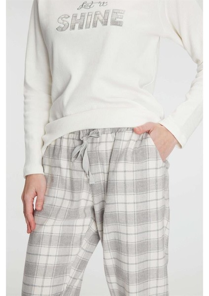 Anıl Uzun Kol Pamuklu Kışlık Pijama Takımı fırsatları