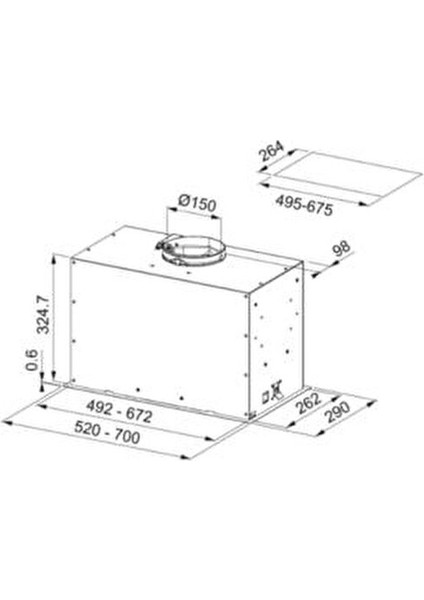 Fbfe Wh Matt A70 Beyaz Aspiratör 10000 m3/saat Güçlü Emiş Özelliği ile indirimleri