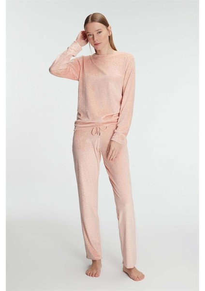 Uzun Kol Sweatshirt ve Pantolon Takım Pijama Takımı