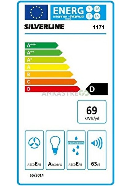 1171 Astec Basic Gömme Aspiratör 450 m³/saat Maksimum Emiş Gümüş Renk Metalik Tasarım modelleri