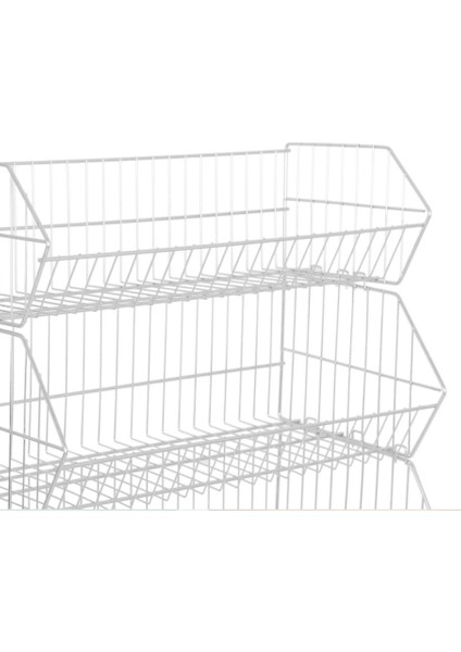 4 Katlı Prizmatik Sepet - Tekerli Tel Stand, Tel Havuz Sepet modelleri