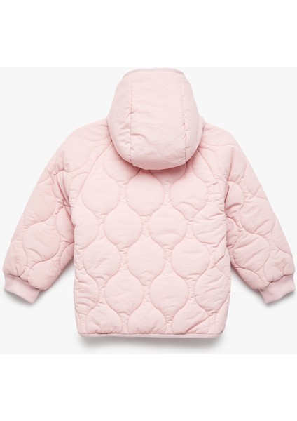 Uzun Kollu Düğmeli Kapşonlu Kapitone Mont fiyatları