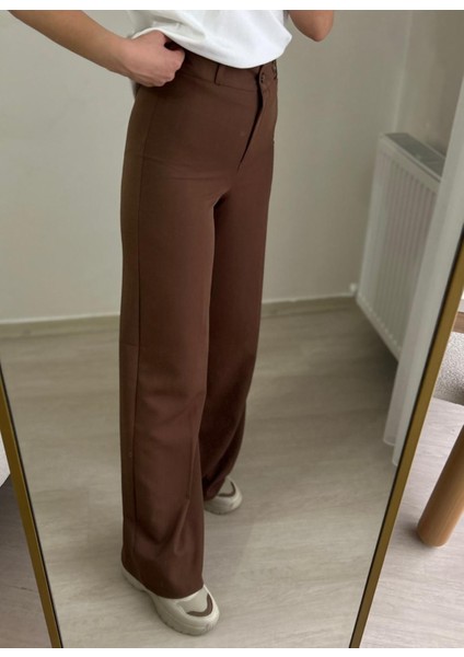 Kahverengi Kumaş Pantolon