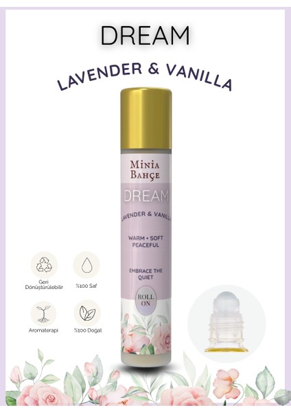 Dream – %100 Doğal Lavender & Vanilla Roll-On (10 Ml)