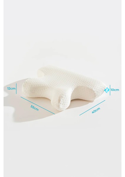 Boyun Destekli Ortopedik Visco Yastık Cpap Yastığı 55X40X12/10 cm fırsatları
