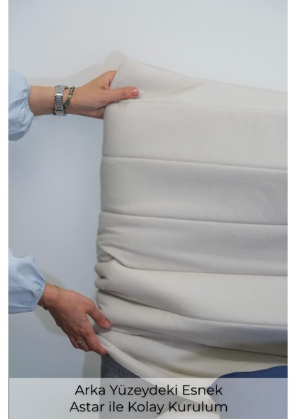 Baza Yatak Başlık Kılıfı – Cepli, Renk ve Ölçü Seçenekli, Tay Tüyü Premium Kumaş, Kolay Kurulum