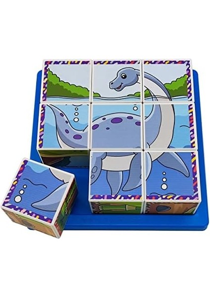 Dinozorlar 3D Puzzle Seri 2 - (9 Küp 6 Dinazor Yapboz) fiyatları