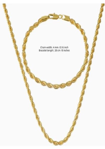 Burgu Kolye ve Bileklik SET-18K Altın Kaplama