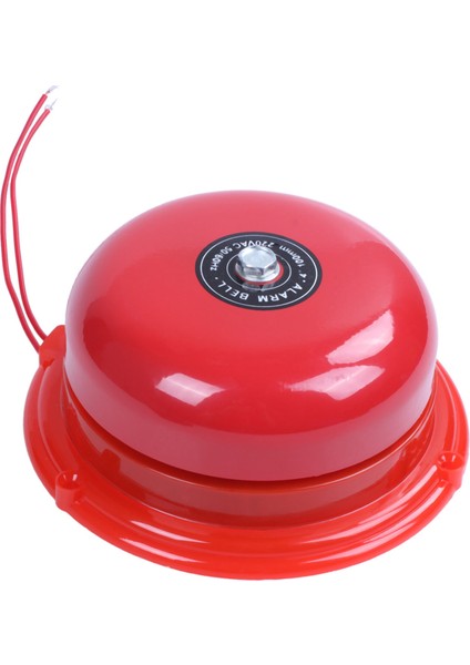 2x Ac 220V 100MM 4 Inç Çaplı Okullar Yangın Alarmı Yuvarlak Şekil Elektrikli Çan Kırmızı (Yurt Dışından) fiyatları