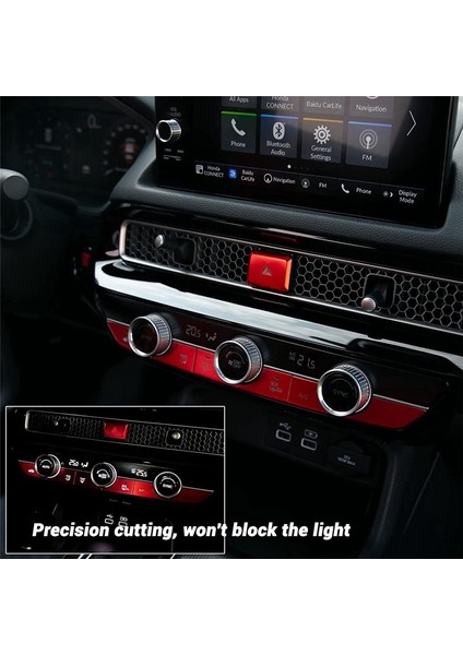 Araba Uyarı Honda Civic Için Acil Durum Işığı Anahtarı Düğmesi Düğmesi Kapak Döşemesi 11 Gen 2022 2023 Alüminyum Alaşım Kırmızı (Yurt Dışından) fiyatları