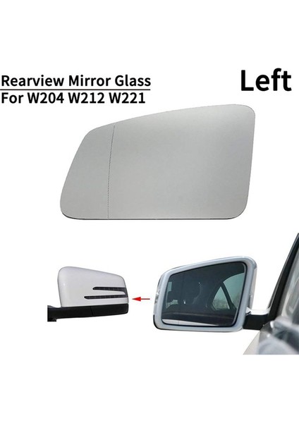 5x Araç Kapısı Yan Isıtmalı Kanat Antifog Isıtmalı Dikiz Ayna Cam Mercedes-Benz S/c/e-Serisi W212 W204 W211 (Sol) (Yurt Dışından) fırsatları