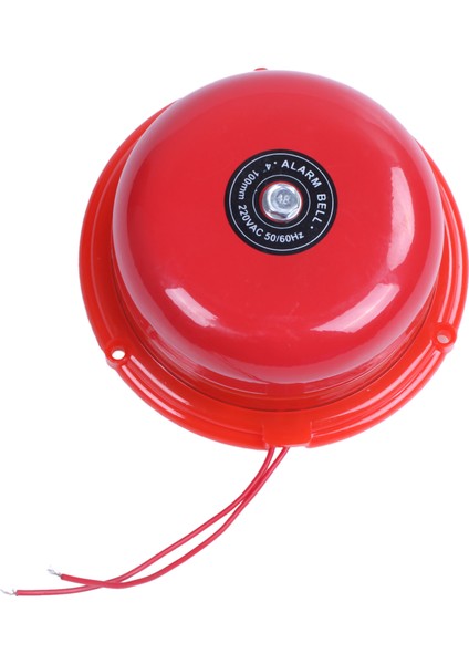Ac 220V 100MM 4 Inç Çaplı Okullar Yangın Alarmı Yuvarlak Şekil Elektrikli Çan Kırmızı (Yurt Dışından) fiyatları
