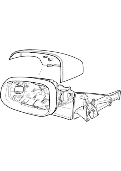 Volvo S80 V40 S40 C30 C70 2010-2013 Araba Yan Ayna Kapağı Dikizle Ayna Kabuğu 39850533 39850553 Sağ (Yurt Dışından) modelleri