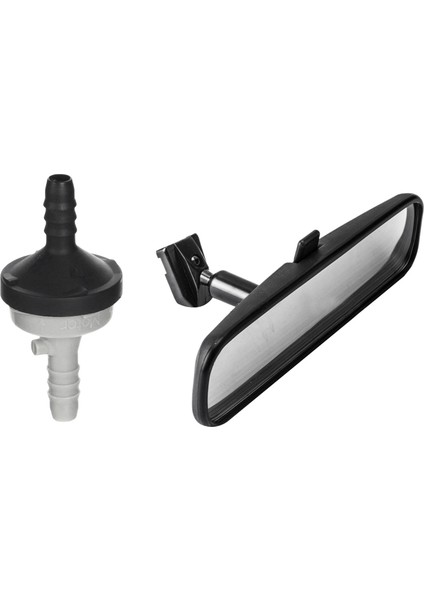 1 Pc Vakum Hava Pompası Çek Valfi ve 1 Pcs Araç Iç Diz Bakış Aynası (Yurt Dışından)