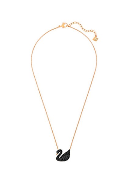 Kolye Iconic Swan Rose-Black Kadın İçin Özel Tasarım Swarovski Taşlı fiyatları