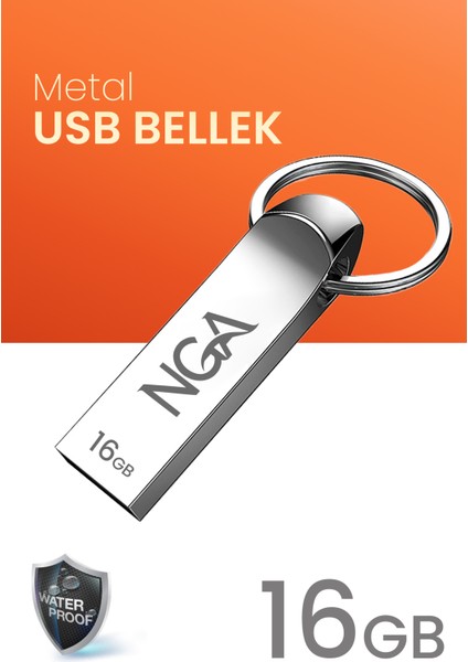 USB Bellek Metal Gövde Güvenli USB Memory - Flash Drive