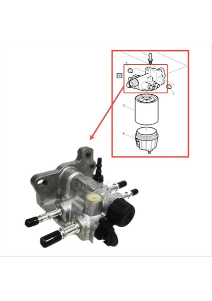 21088117 Volvo Fe Fl Için Renault Kamyonu Yakıt Filtresi Su Ayırıcı Tabanı 20591265 7421088114 21088114 (Yurt Dışından) fırsatları