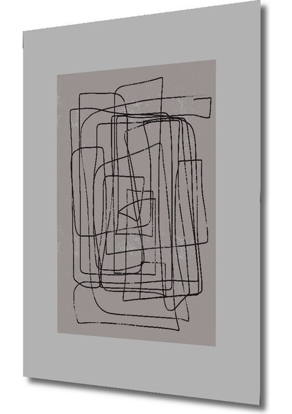 Dekoratif Ahşap Dikdörtgen Tablo Soyut Sanat Çizgiler fiyatları